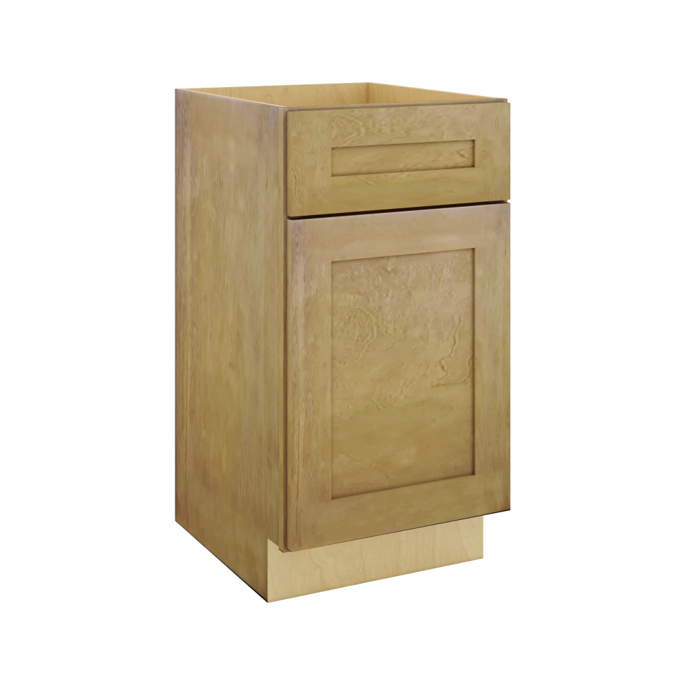 Modernform Cabinet Natural Shaker 18" W X 34 1/2" H X 21" D Base 1 Door/1 Drawer